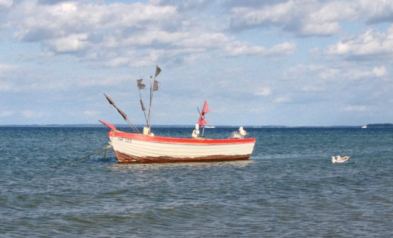 Fischerboot in Haffkrug